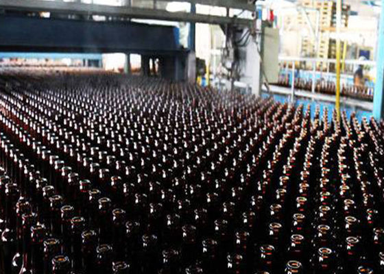 Linha de produção da garrafa de vidro de Amber Beer ISO14001 300ml