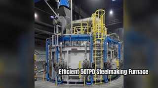 Solução eficiente de fabricação de aço em forno elétrico a arco 50TPD