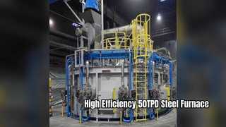 Solução eficiente de fabricação de aço em forno elétrico a arco 50TPD