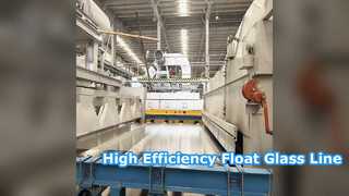 Linha de produção sistema do vidro de flutuador de 350 TPD da eficiência elevada