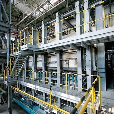 Forno a combustão cruzada de óleo pesado de grande porte para aplicações de fusão na indústria do vidro