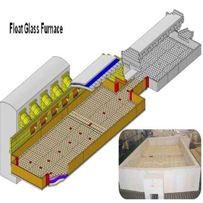 Comprar 300 TPD Forno a Combustão Cruzada de Poupança de Energia com Materiais Refractários para derretimento de vidro Fabricação em linha