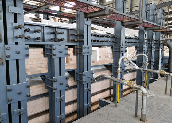 comprar Fornalha ateada fogo cruz de Melter ISO14001 300 TPD do vidro online manufacture