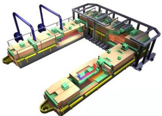 comprar Forno de fusão de vidro de 50 tpd Forno de fusão final com projeto avançado de economia de energia online manufacture